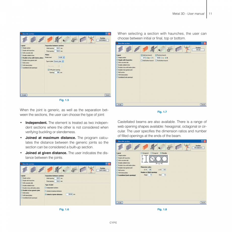 Pagina 11-Manual de utilizare CYPE CYPE 3D Instructiuni montaj, utilizare Engleza teria of bar nodes

1.1.3....