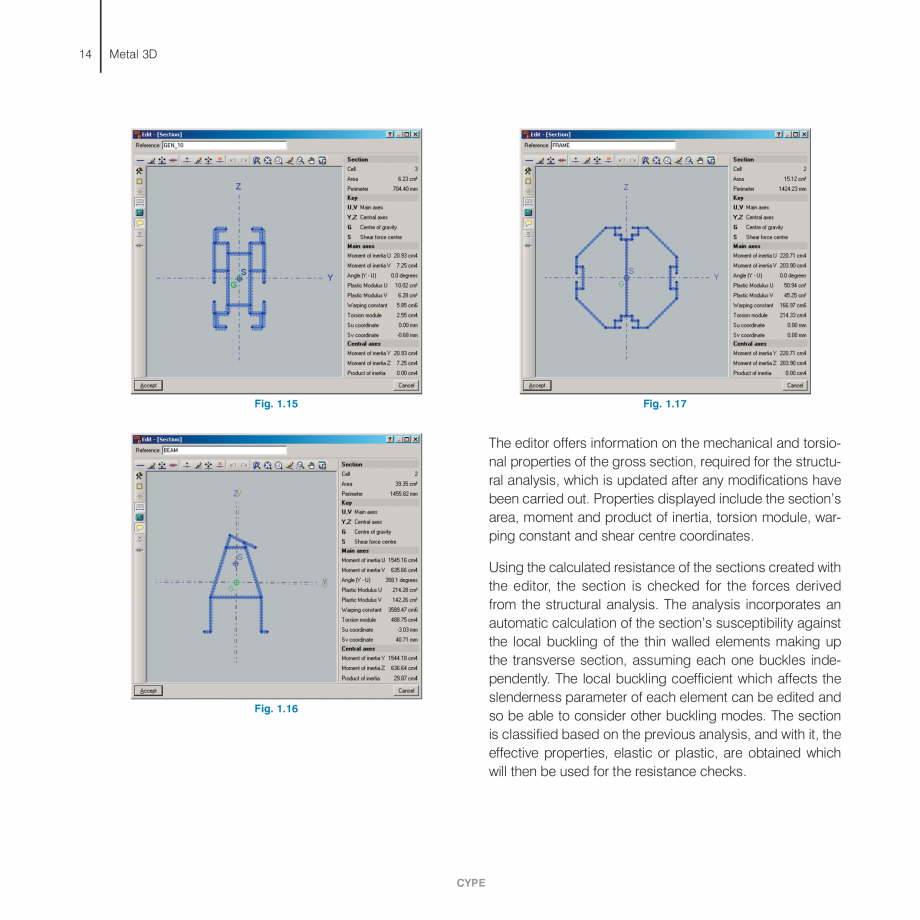 Pagina 14-Manual de utilizare CYPE CYPE 3D Instructiuni montaj, utilizare Engleza f the bar do not.

•...