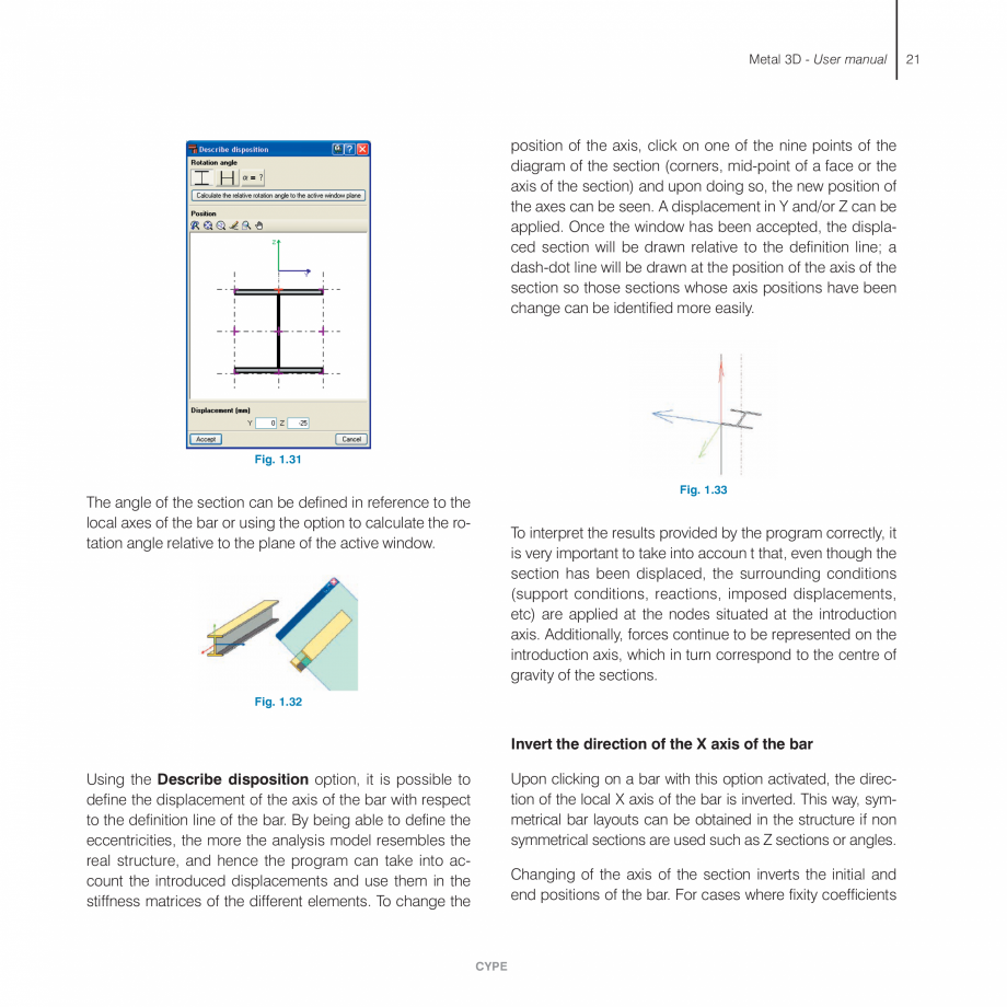 Pagina 21-Manual de utilizare CYPE CYPE 3D Instructiuni montaj, utilizare Engleza s steel bars.

CYPE

Metal ...