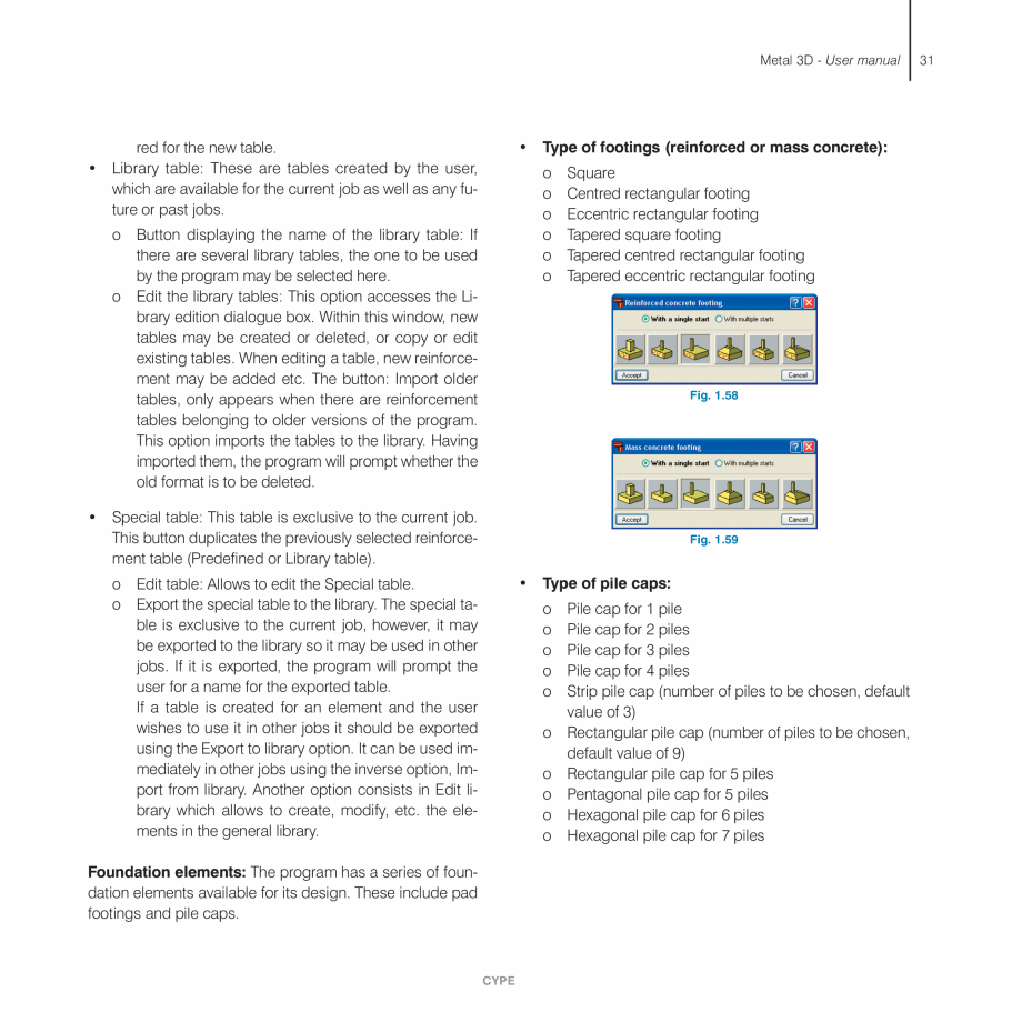 Pagina 31-Manual de utilizare CYPE CYPE 3D Instructiuni montaj, utilizare Engleza in blue in the graphics area...