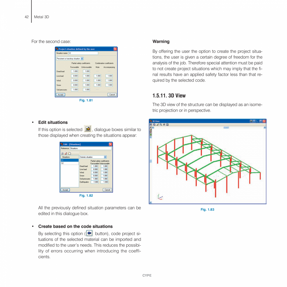 Pagina 42-Manual de utilizare CYPE CYPE 3D Instructiuni montaj, utilizare Engleza  Y and Z global axes. The...