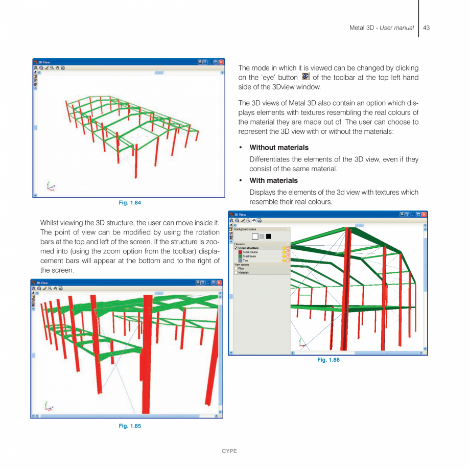 Pagina 43-Manual de utilizare CYPE CYPE 3D Instructiuni montaj, utilizare Engleza adcase of the
structure to...