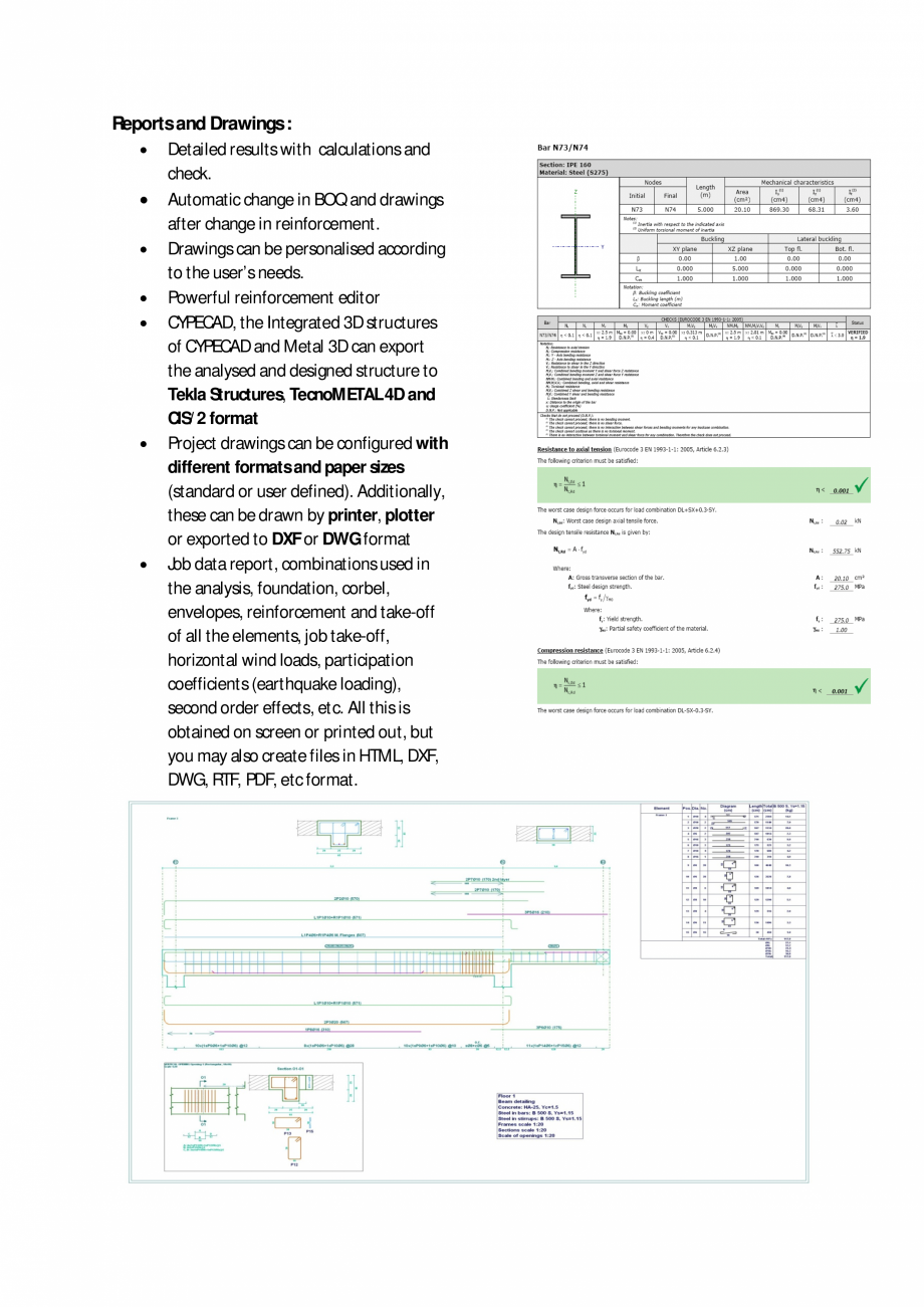 Pagina 4-Software pentru proiectarea in constructii CYPE CYPE 3D, CYPECAD Catalog, brosura Engleza ting...