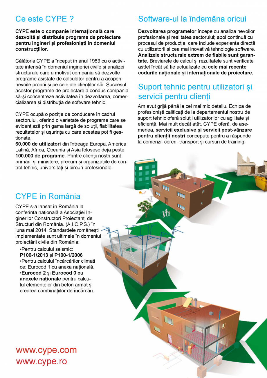 Pagina 2-CYPE Romania - Software pentru arhitectura, inginerie si constructii CYPE CYPE 3D, CYPECAD Catalog, ...