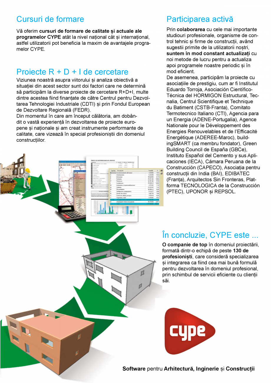 Pagina 3-CYPE Romania - Software pentru arhitectura, inginerie si constructii CYPE CYPE 3D, CYPECAD Catalog, ...