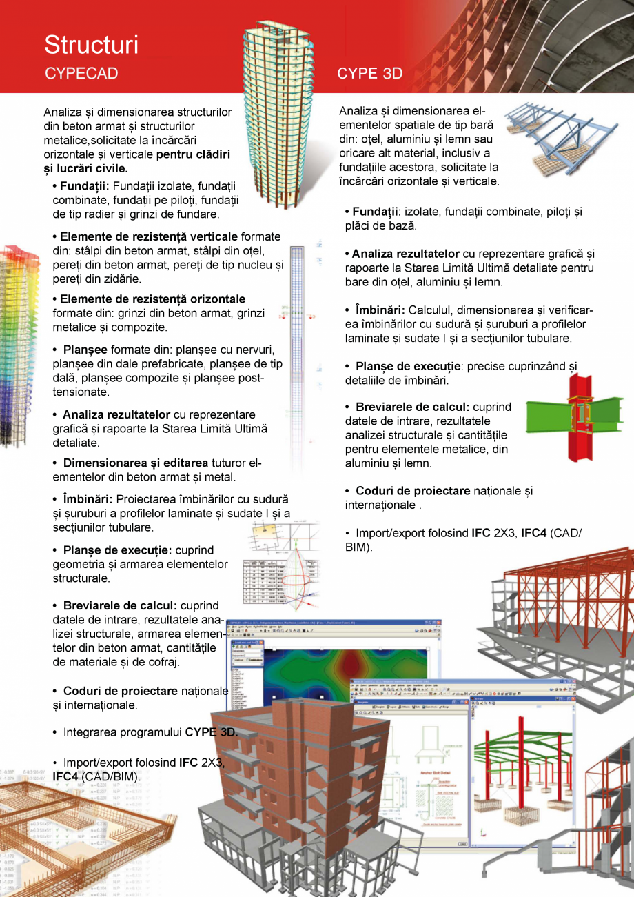 Pagina 4-CYPE Romania - Software pentru arhitectura, inginerie si constructii CYPE CYPE 3D, CYPECAD Catalog, ...