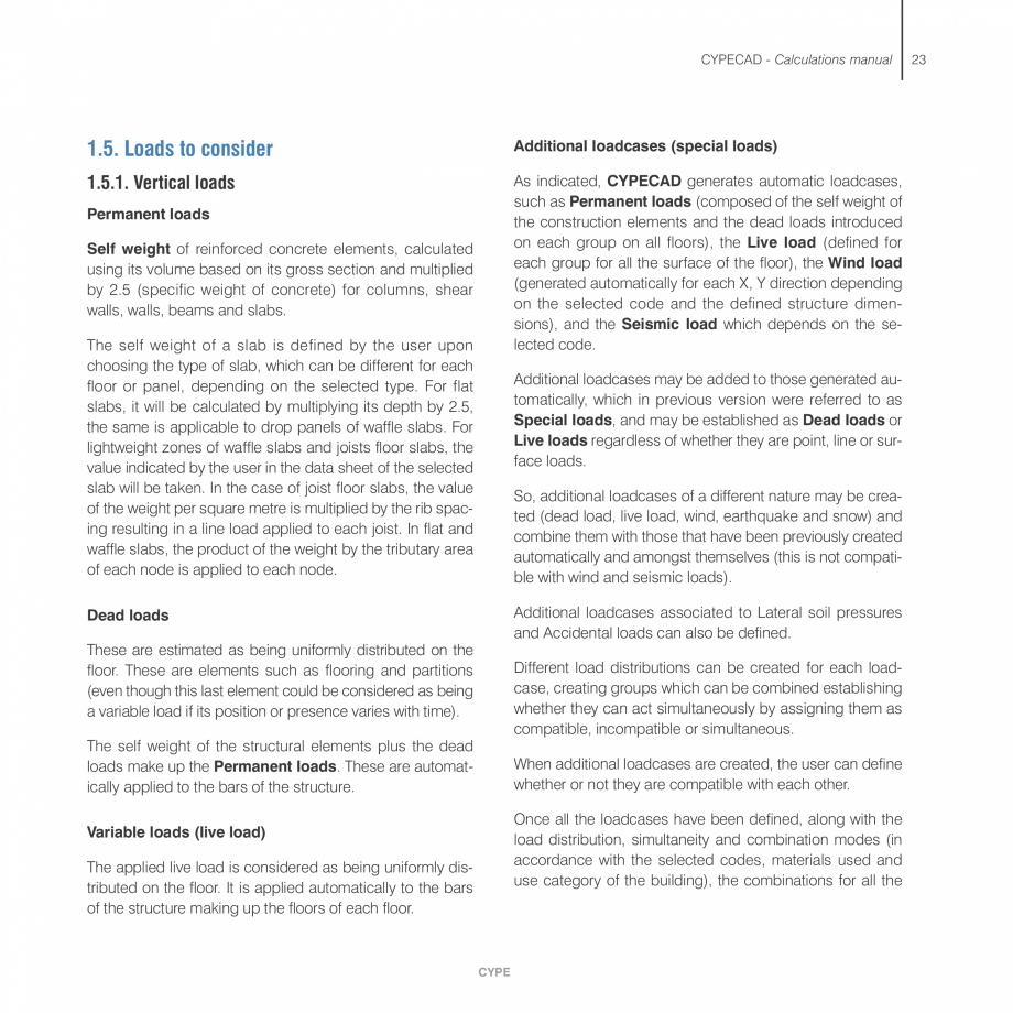 Pagina 23-Manual de calcule CYPE CYPECAD Fisa tehnica Engleza xternal fixity are being used and are in contact...