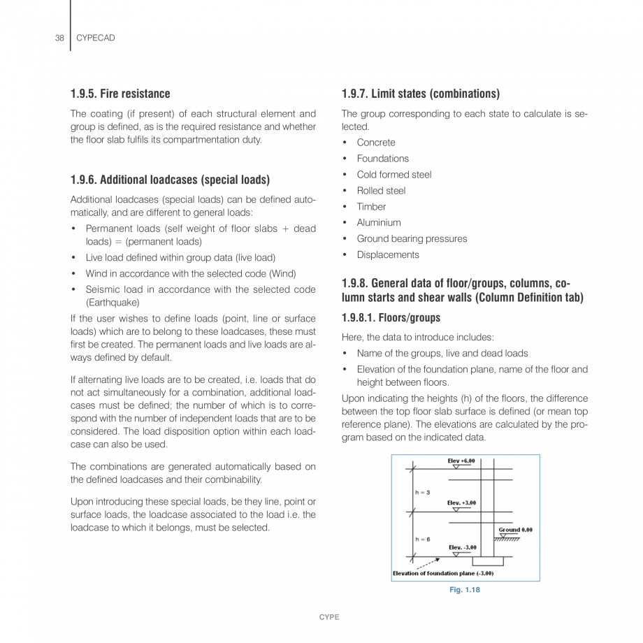 Pagina 38-Manual de calcule CYPE CYPECAD Fisa tehnica Engleza ts reinforcement are interrupted once it has...