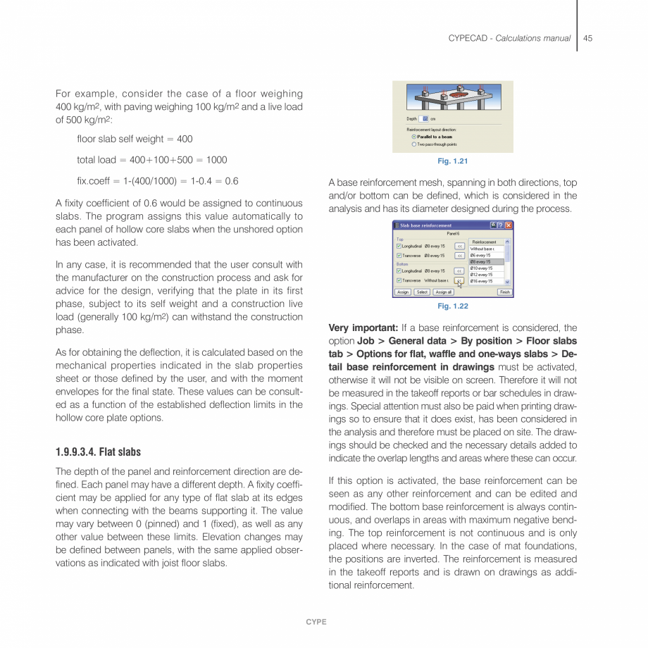 Pagina 45-Manual de calcule CYPE CYPECAD Fisa tehnica Engleza action of that of a
simply supported element (wl...