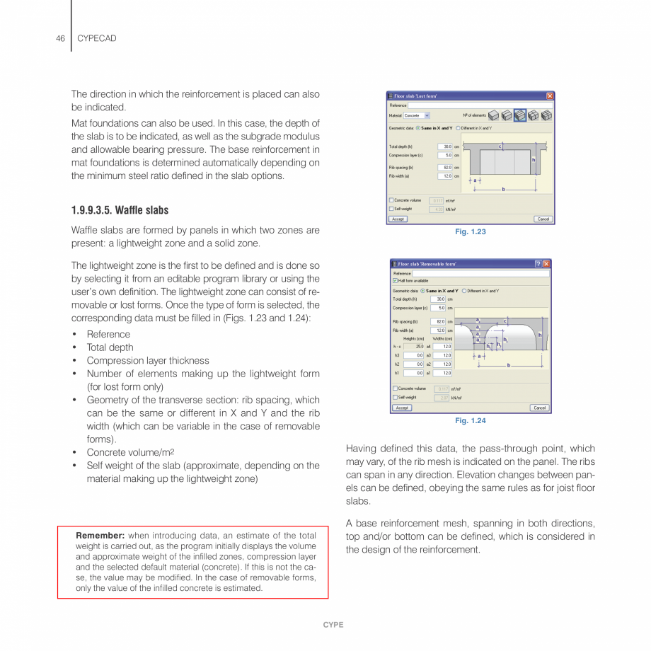 Pagina 46-Manual de calcule CYPE CYPECAD Fisa tehnica Engleza he static moment (=wl2/16 for a uniform
load) is...