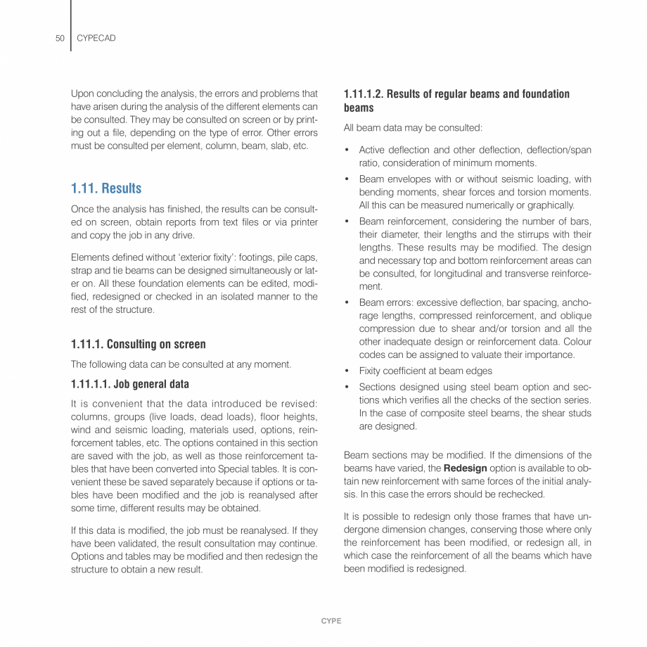 Pagina 50-Manual de calcule CYPE CYPECAD Fisa tehnica Engleza the bottom span
and new starter bars placed...
