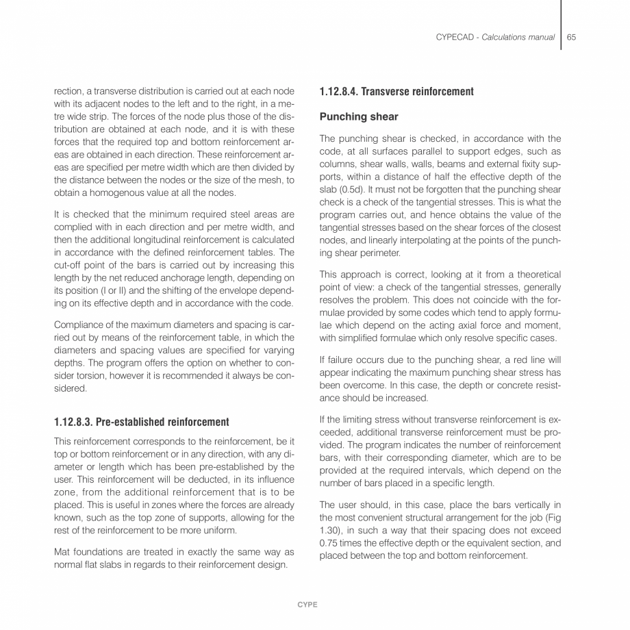 Pagina 65-Manual de calcule CYPE CYPECAD Fisa tehnica Engleza the
geographical position of the building in...