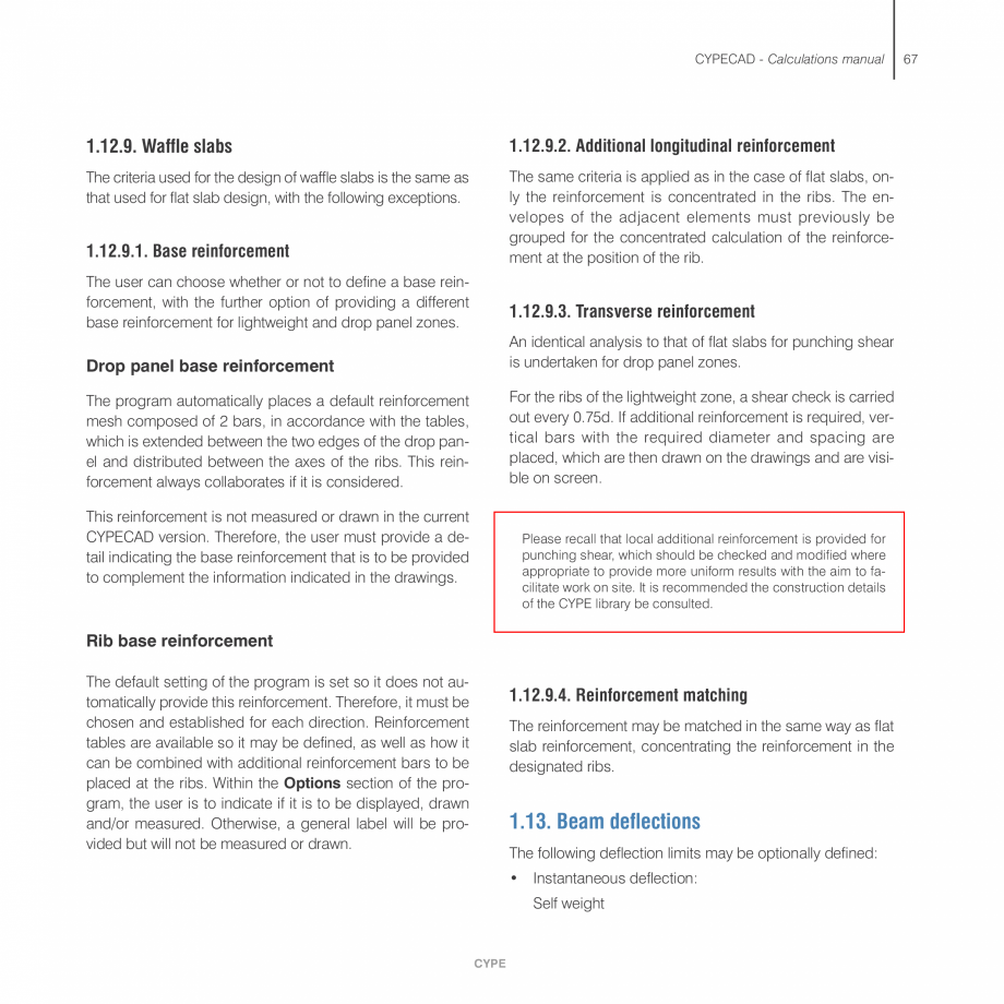 Pagina 67-Manual de calcule CYPE CYPECAD Fisa tehnica Engleza  the building.

and the applied forces:

Static ...