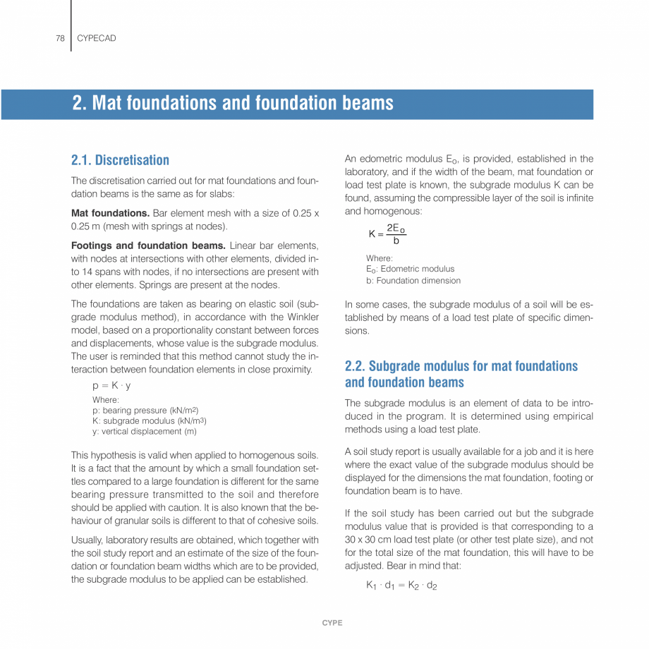 Pagina 78 - Manual de calcule CYPE CYPECAD Fisa tehnica Engleza coefficient to be applied to applied...