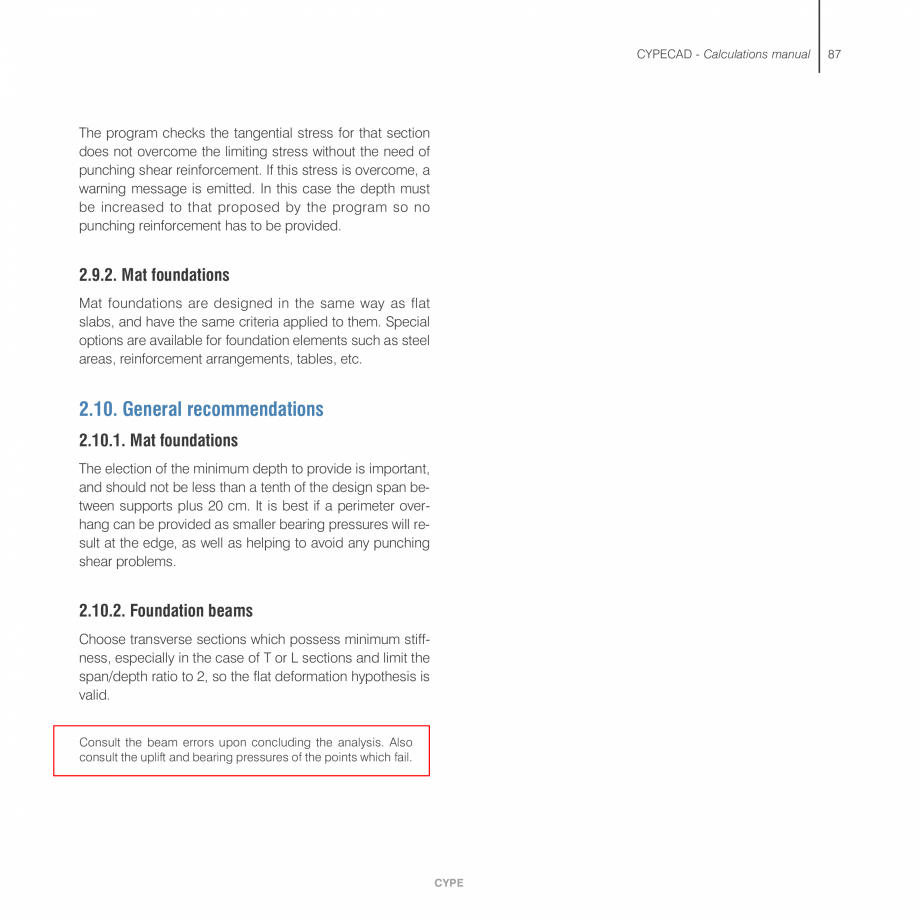 Pagina 87-Manual de calcule CYPE CYPECAD Fisa tehnica Engleza fined per bar be it timber or steel.

•...