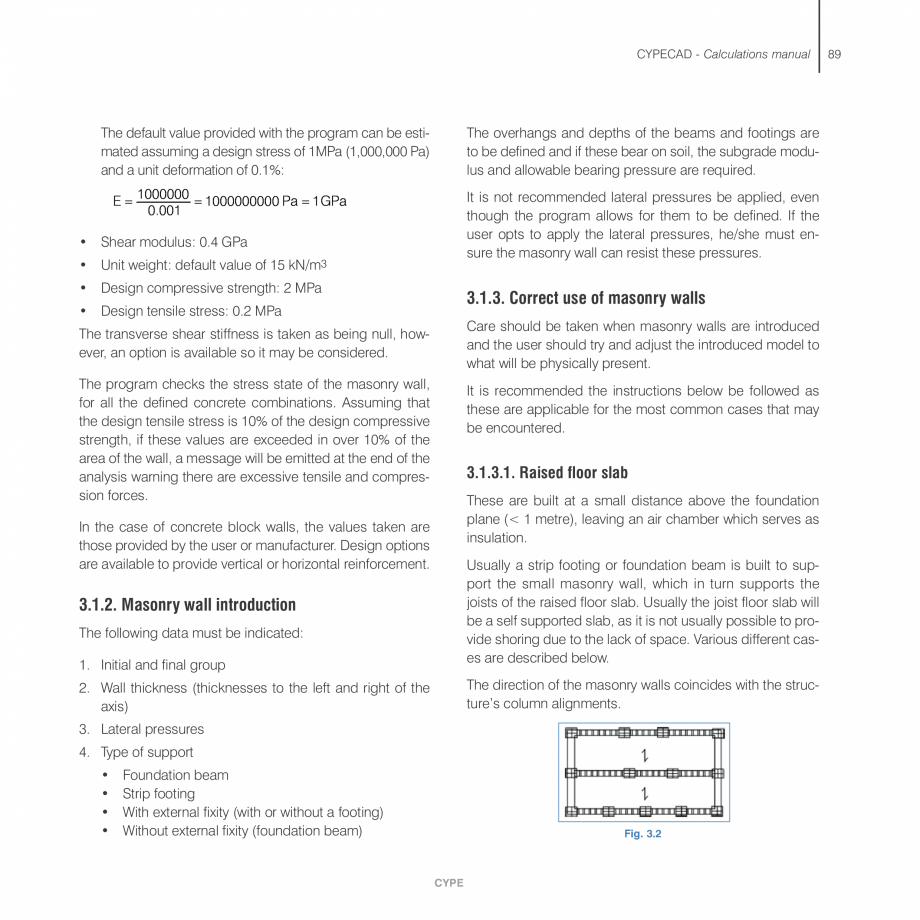 Pagina 89-Manual de calcule CYPE CYPECAD Fisa tehnica Engleza  design code.
CYPE

33

34

CYPECAD

1.7.3....