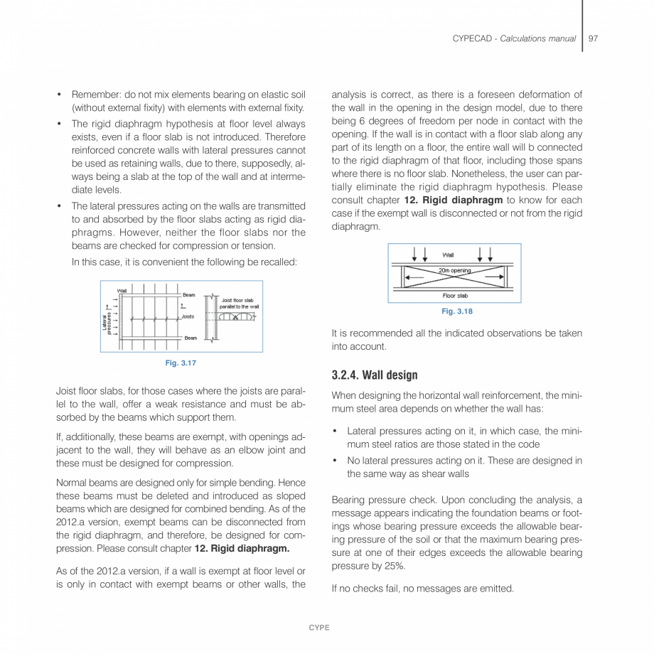 Pagina 97-Manual de calcule CYPE CYPECAD Fisa tehnica Engleza he column, i.e. the height of the floor minus...