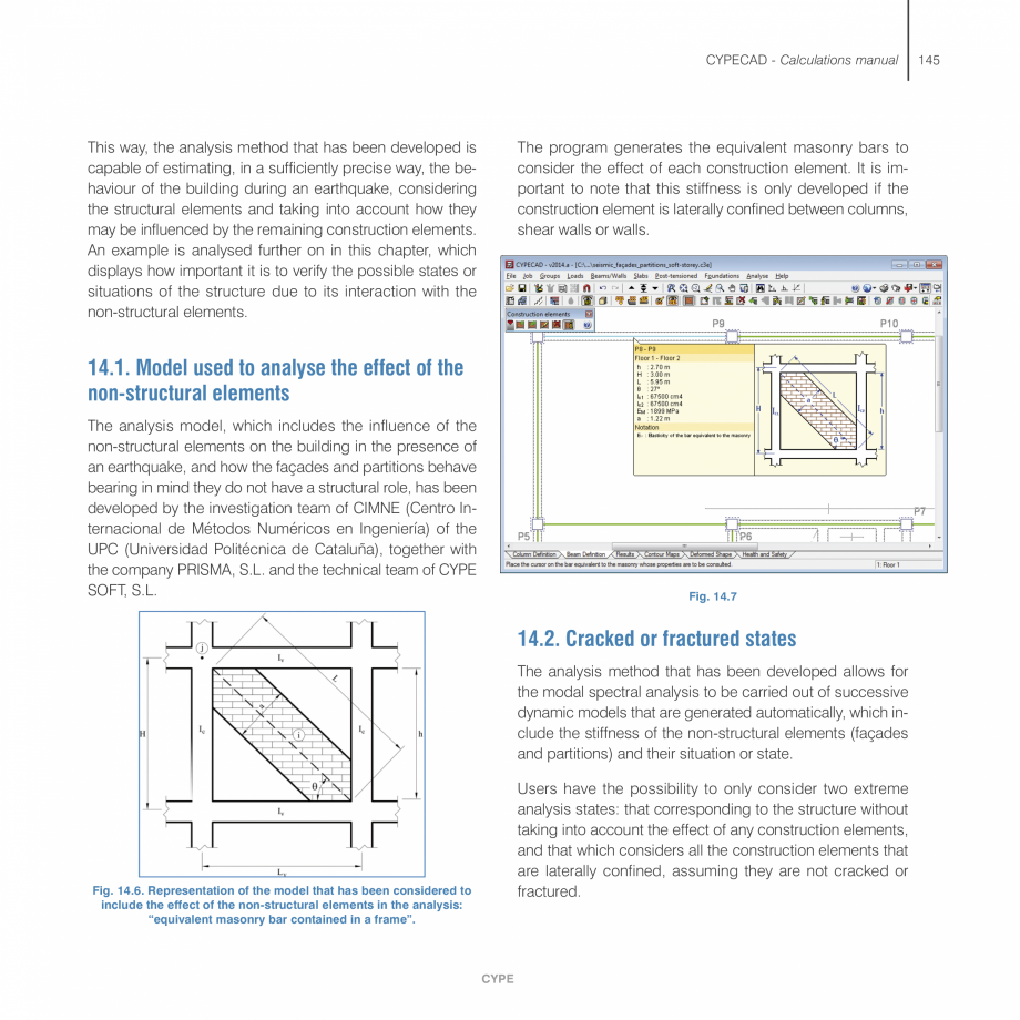 Pagina 145-Manual de calcule CYPE CYPECAD Fisa tehnica Engleza  Beam reinforcement report. Contains the...