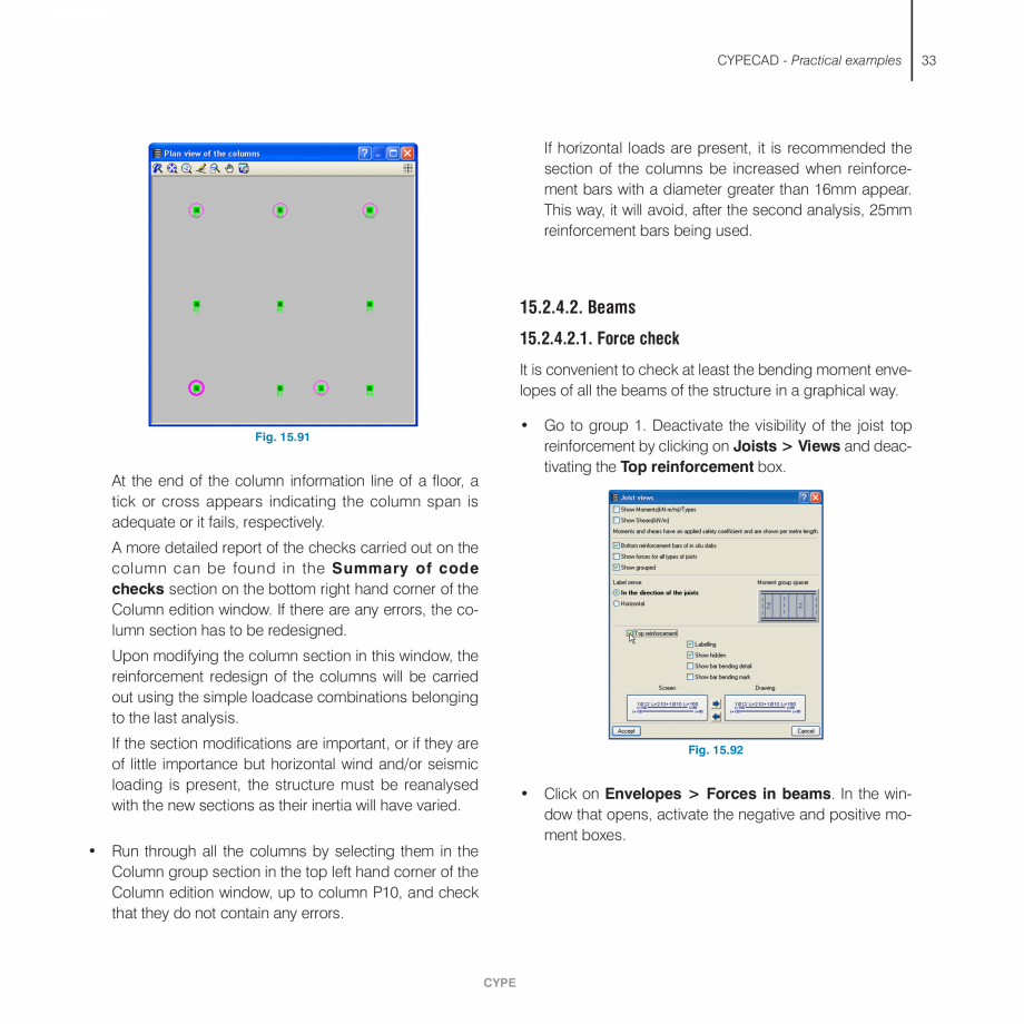 Pagina 33-Exemple practice CYPE CYPECAD Fisa tehnica Engleza ke sense to move, in this case, the beam so
that ...