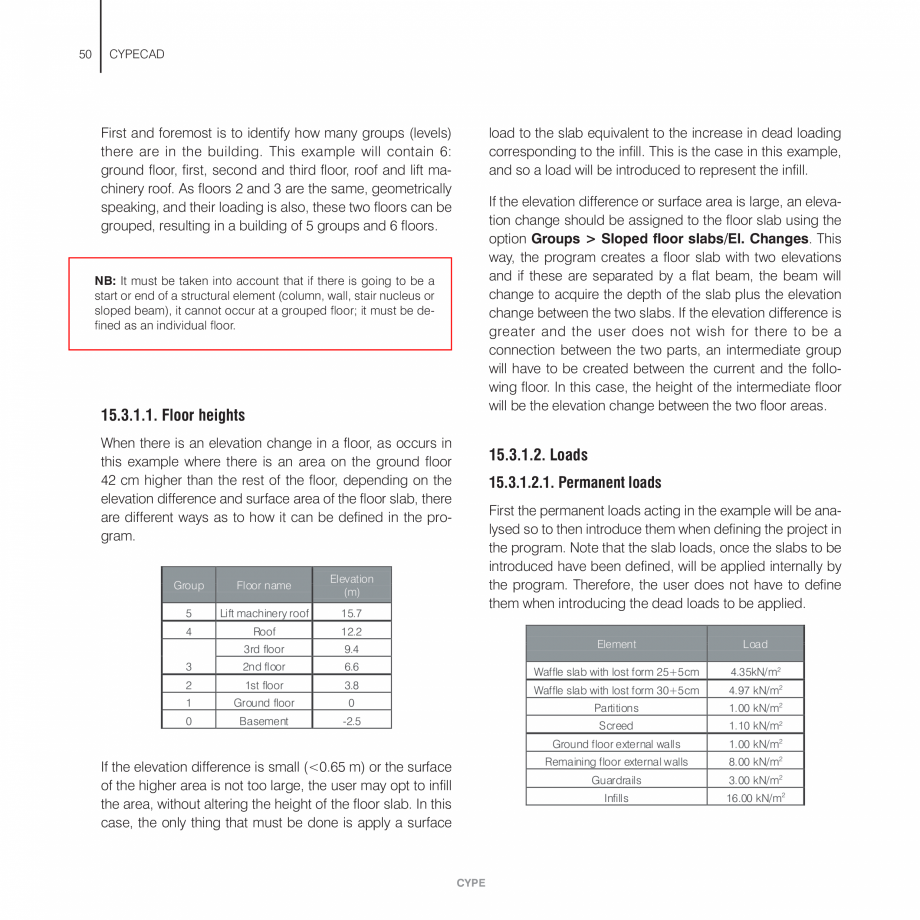 Pagina 50-Exemple practice CYPE CYPECAD Fisa tehnica Engleza  easily deformed and has little stability in that...