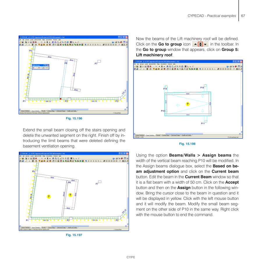 Pagina 67-Exemple practice CYPE CYPECAD Fisa tehnica Engleza his exercise as there no
footings of the same...