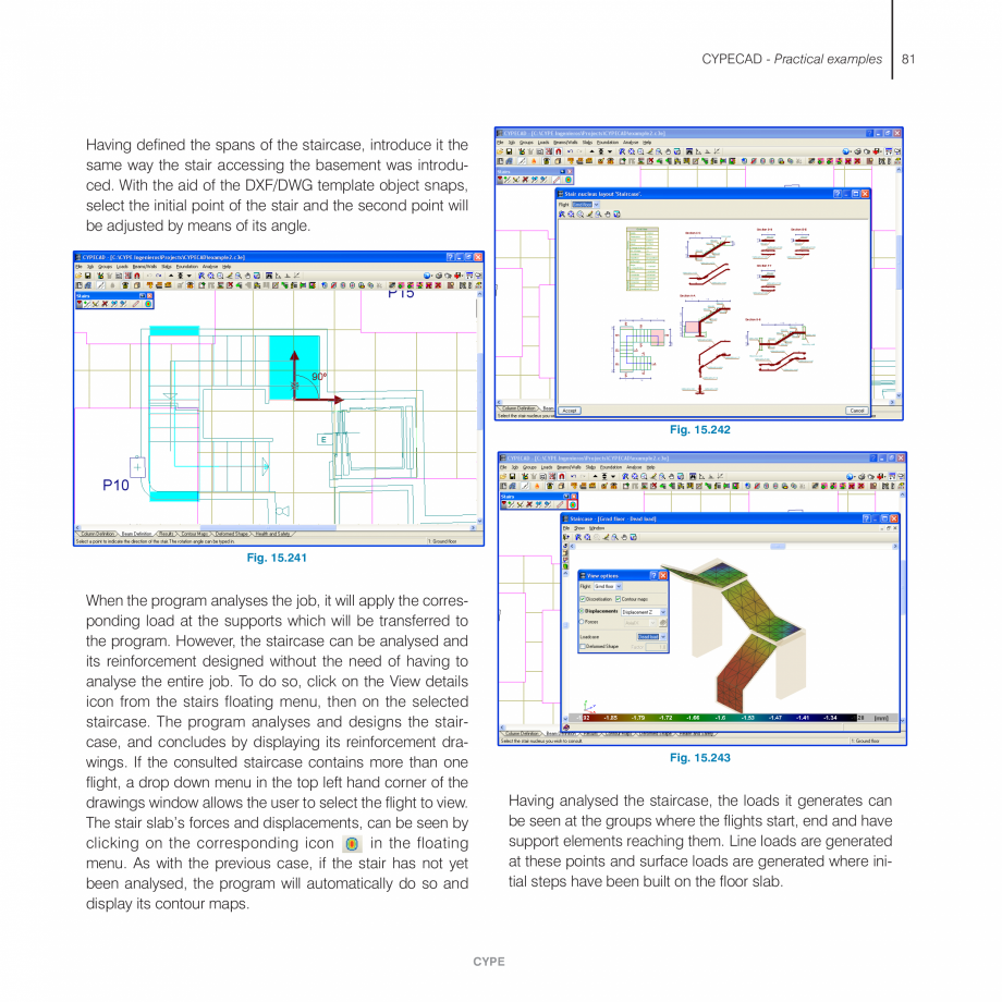 Pagina 81-Exemple practice CYPE CYPECAD Fisa tehnica Engleza n of the foundation plane is to be left
at –2.5...
