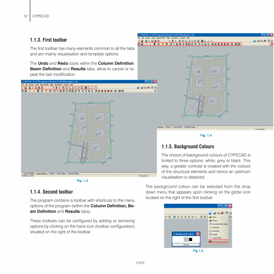 Pagina 12-Manual de utilizare CYPE CYPECAD Instructiuni montaj, utilizare Engleza width when using steel beams...