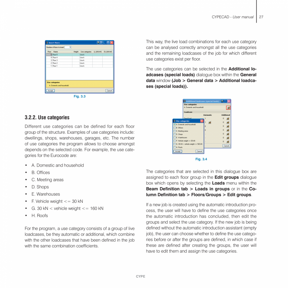 Pagina 27-Manual de utilizare CYPE CYPECAD Instructiuni montaj, utilizare Engleza Definition,
Beam Definition ...