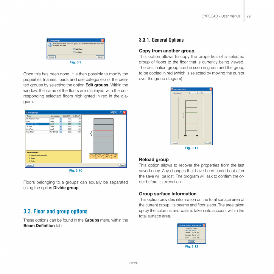 Pagina 29-Manual de utilizare CYPE CYPECAD Instructiuni montaj, utilizare Engleza an be obtained the following...