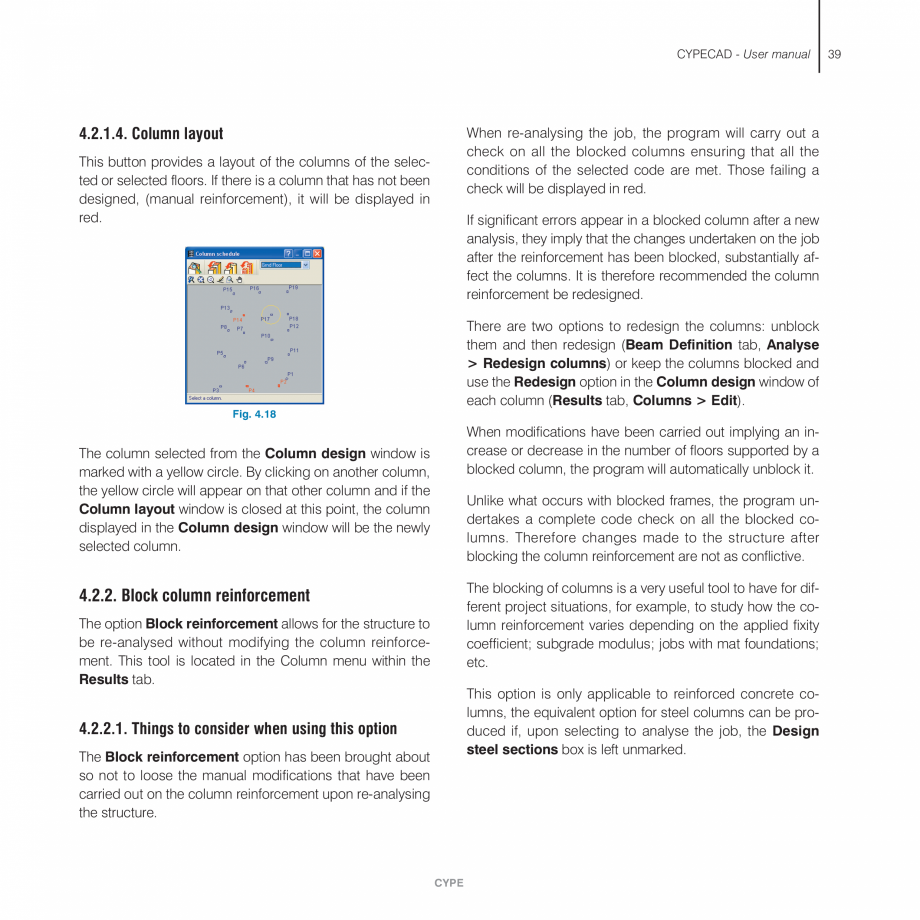 Pagina 39-Manual de utilizare CYPE CYPECAD Instructiuni montaj, utilizare Engleza ude safety copies that may...