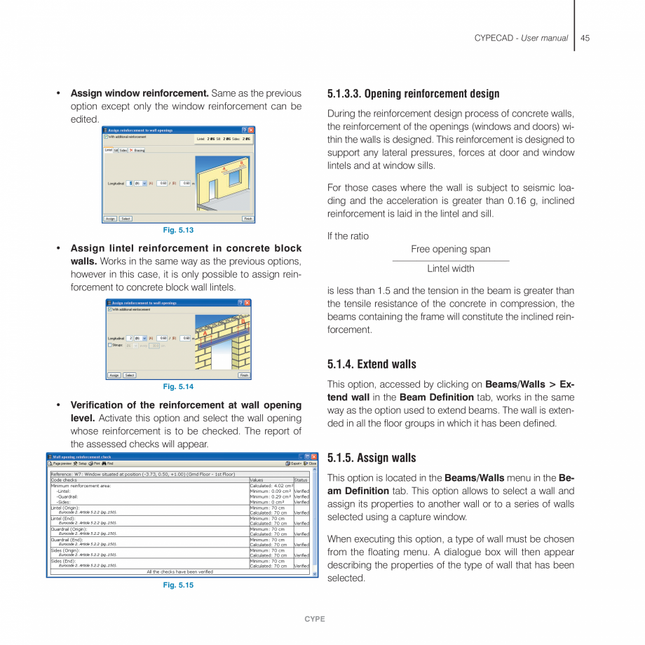 Pagina 45-Manual de utilizare CYPE CYPECAD Instructiuni montaj, utilizare Engleza me
reinforcement. Various...