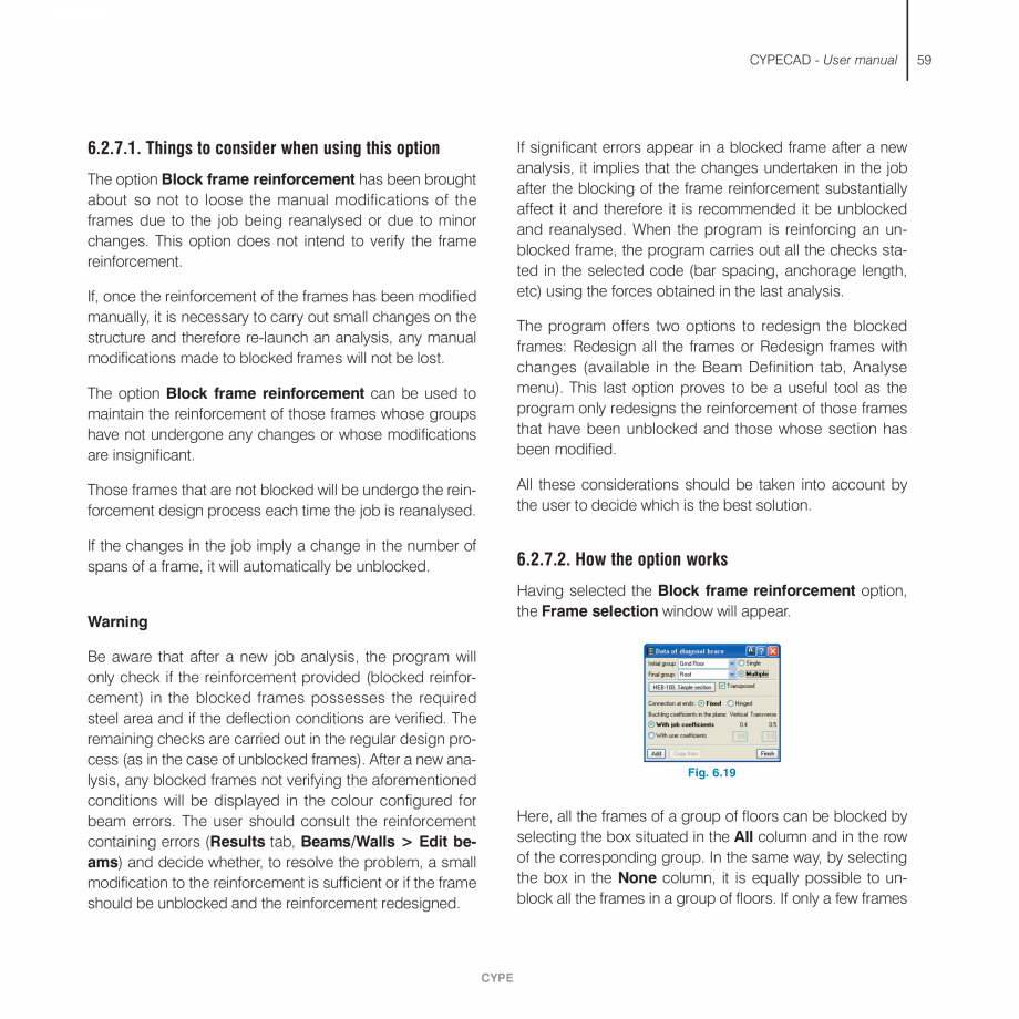 Pagina 59-Manual de utilizare CYPE CYPECAD Instructiuni montaj, utilizare Engleza  need to provide a...