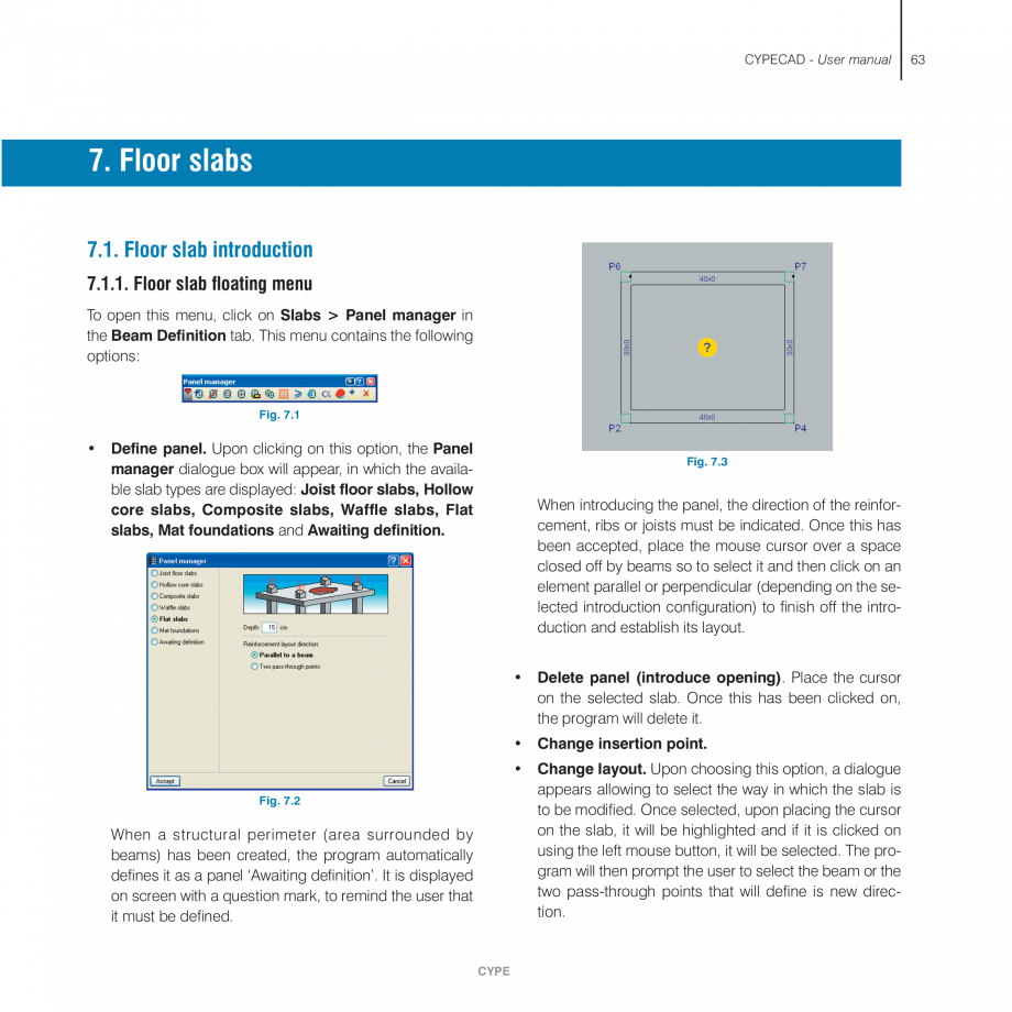 Pagina 63-Manual de utilizare CYPE CYPECAD Instructiuni montaj, utilizare Engleza window, those column spans...