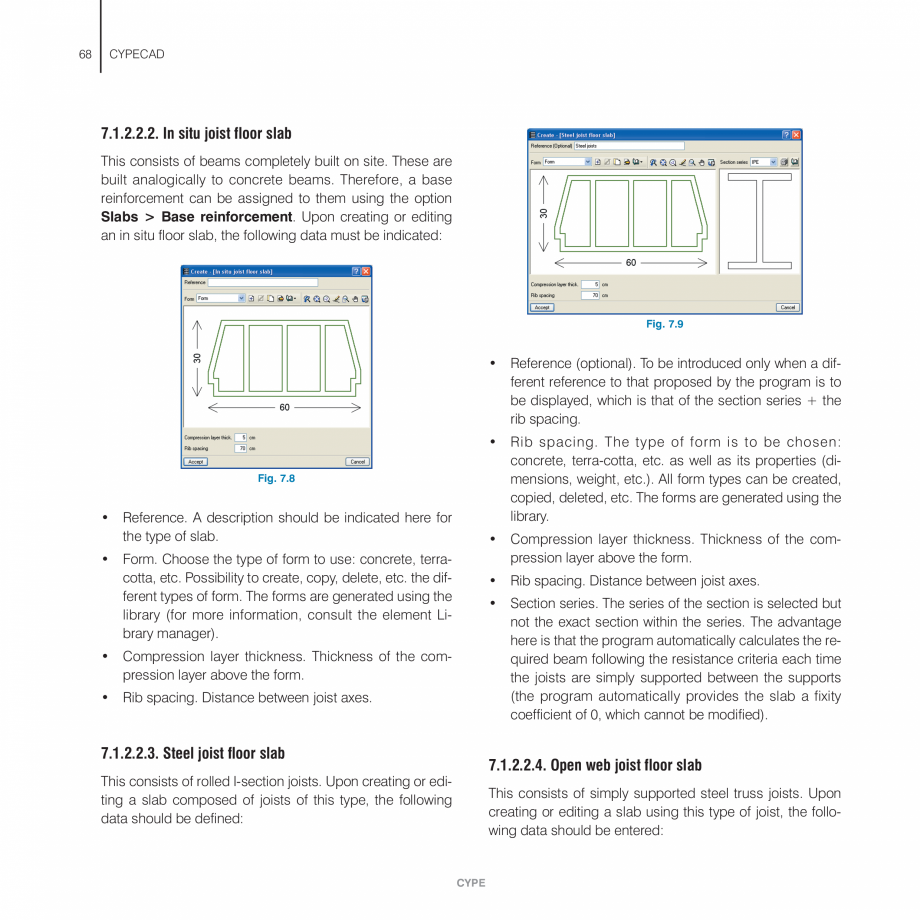 Pagina 68 - Manual de utilizare CYPE CYPECAD Instructiuni montaj, utilizare Engleza n
displayed in...