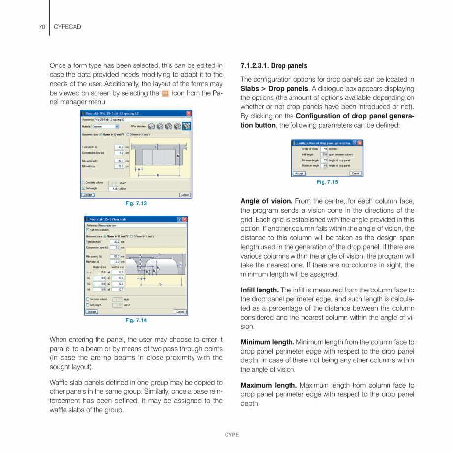 Pagina 70-Manual de utilizare CYPE CYPECAD Instructiuni montaj, utilizare Engleza . Upon pressing the...