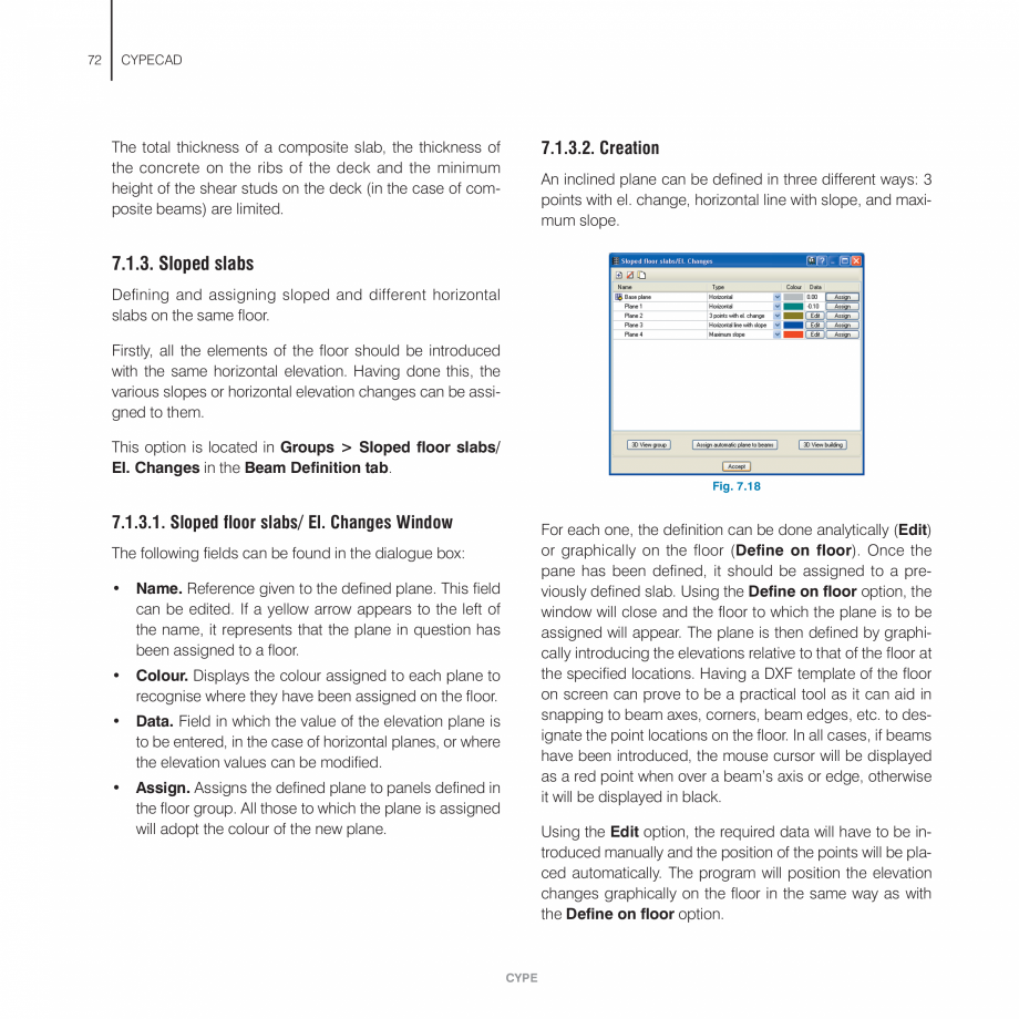 Pagina 72-Manual de utilizare CYPE CYPECAD Instructiuni montaj, utilizare Engleza efine wall
from the Beam...