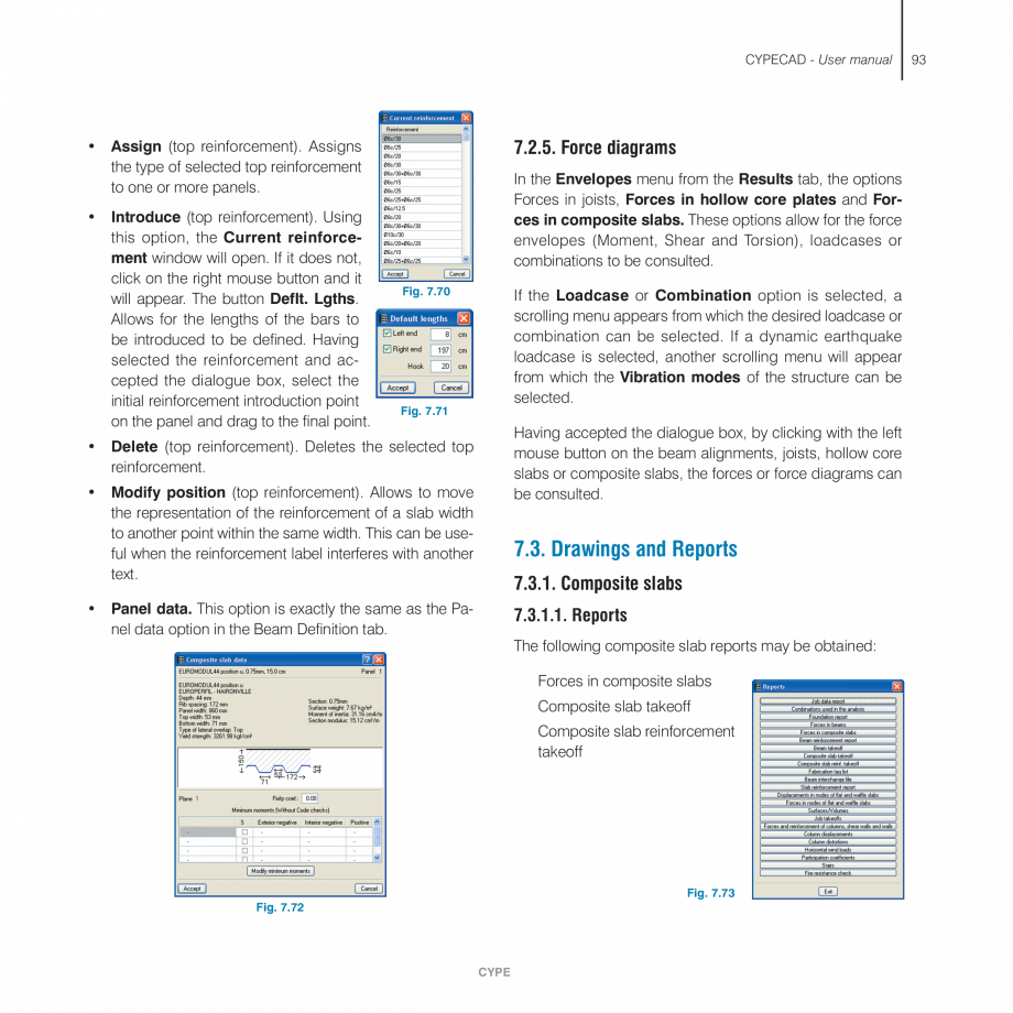 Pagina 93-Manual de utilizare CYPE CYPECAD Instructiuni montaj, utilizare Engleza einforcement spans option is...