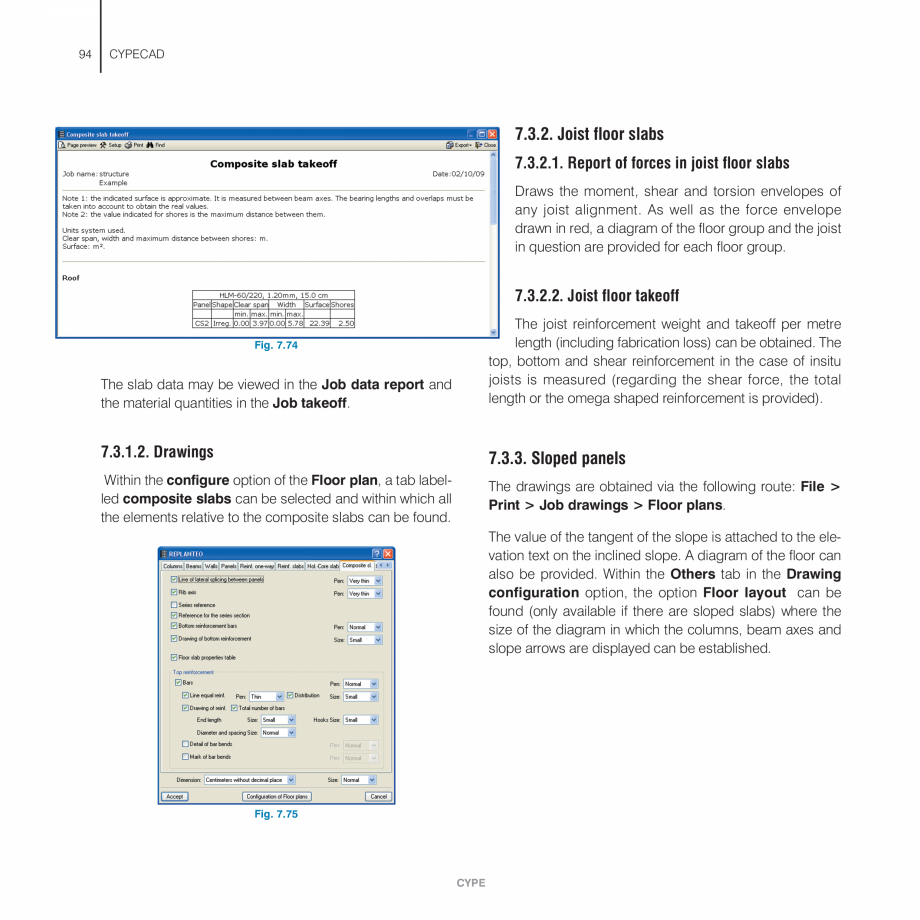 Pagina 94-Manual de utilizare CYPE CYPECAD Instructiuni montaj, utilizare Engleza al group. Floor groups at...