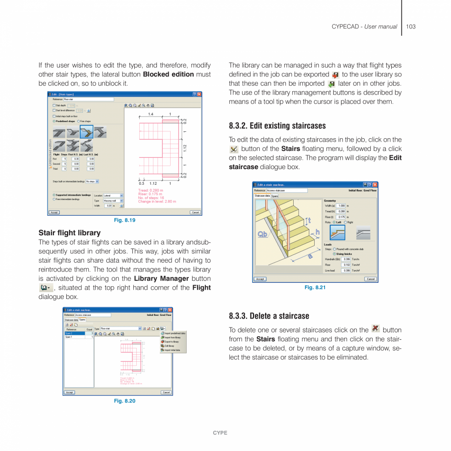 Pagina 103 - Manual de utilizare CYPE CYPECAD Instructiuni montaj, utilizare Engleza e of the column...