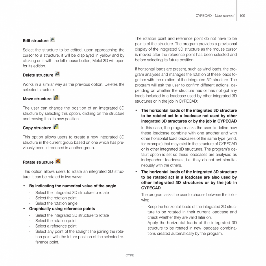 Pagina 109-Manual de utilizare CYPE CYPECAD Instructiuni montaj, utilizare Engleza e.

Situate the main view at...