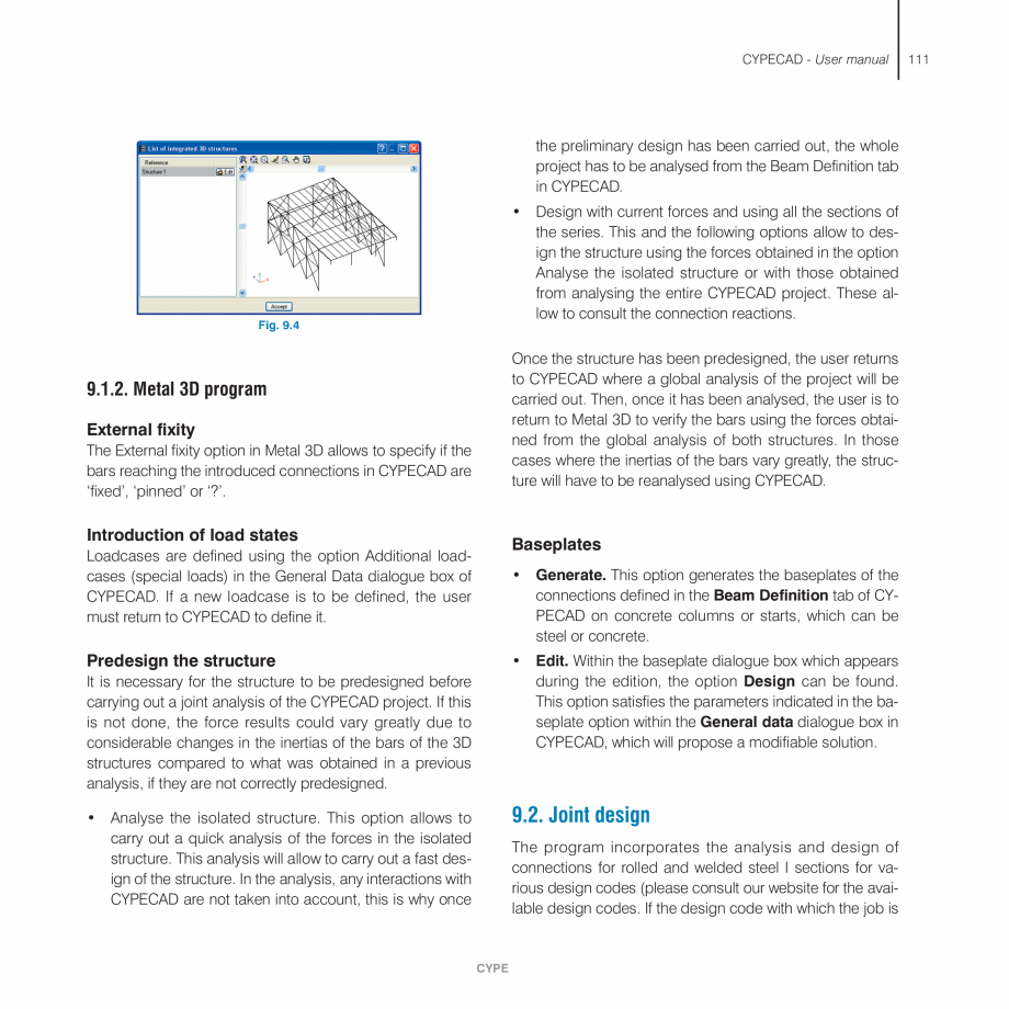Pagina 111 - Manual de utilizare CYPE CYPECAD Instructiuni montaj, utilizare Engleza o be assigned,
...