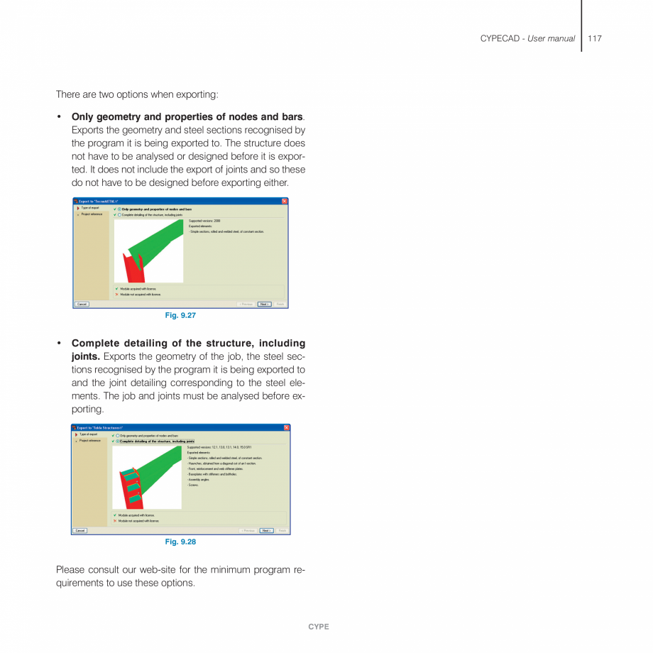Pagina 117-Manual de utilizare CYPE CYPECAD Instructiuni montaj, utilizare Engleza e the diameter of the bar.

...