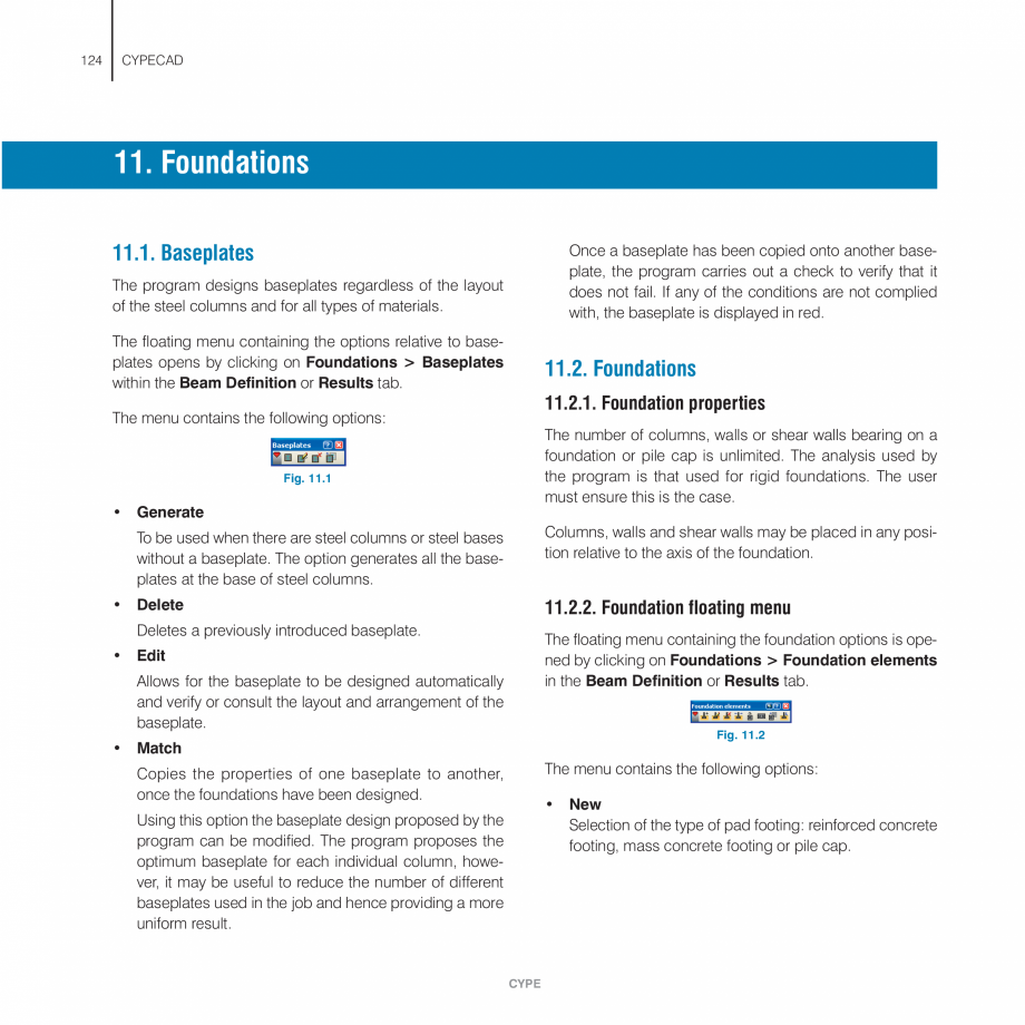 Pagina 124-Manual de utilizare CYPE CYPECAD Instructiuni montaj, utilizare Engleza tomatically return to the...