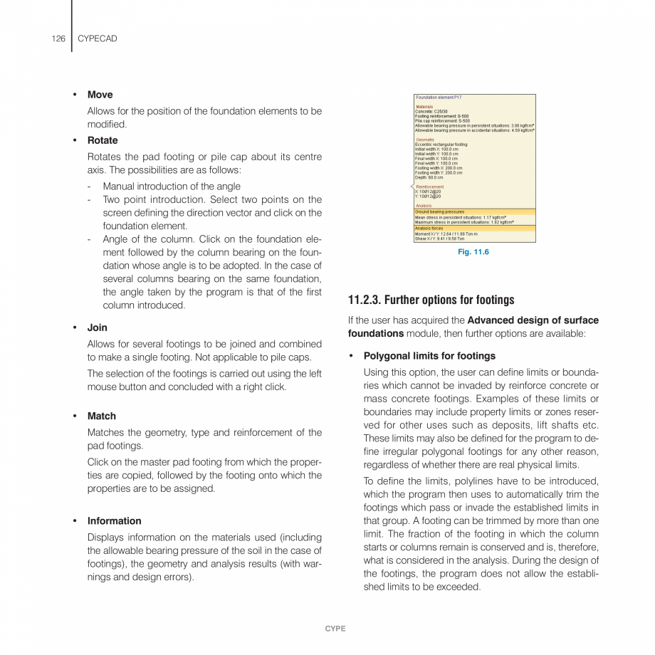 Pagina 126 - Manual de utilizare CYPE CYPECAD Instructiuni montaj, utilizare Engleza possible to...