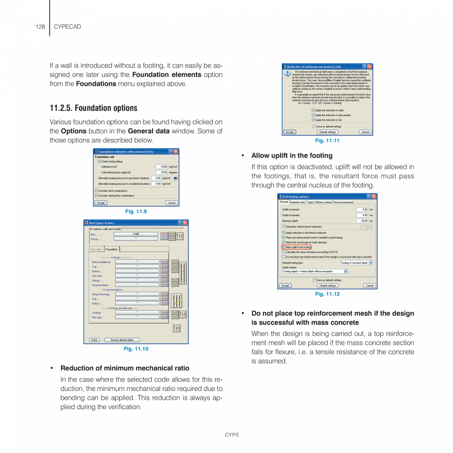 Pagina 128-Manual de utilizare CYPE CYPECAD Instructiuni montaj, utilizare Engleza  Depending on the data...
