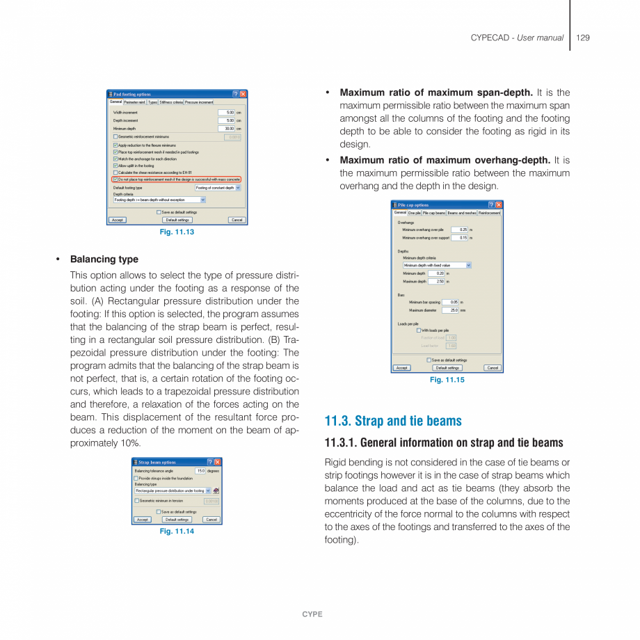 Pagina 129-Manual de utilizare CYPE CYPECAD Instructiuni montaj, utilizare Engleza s
stage, the program...