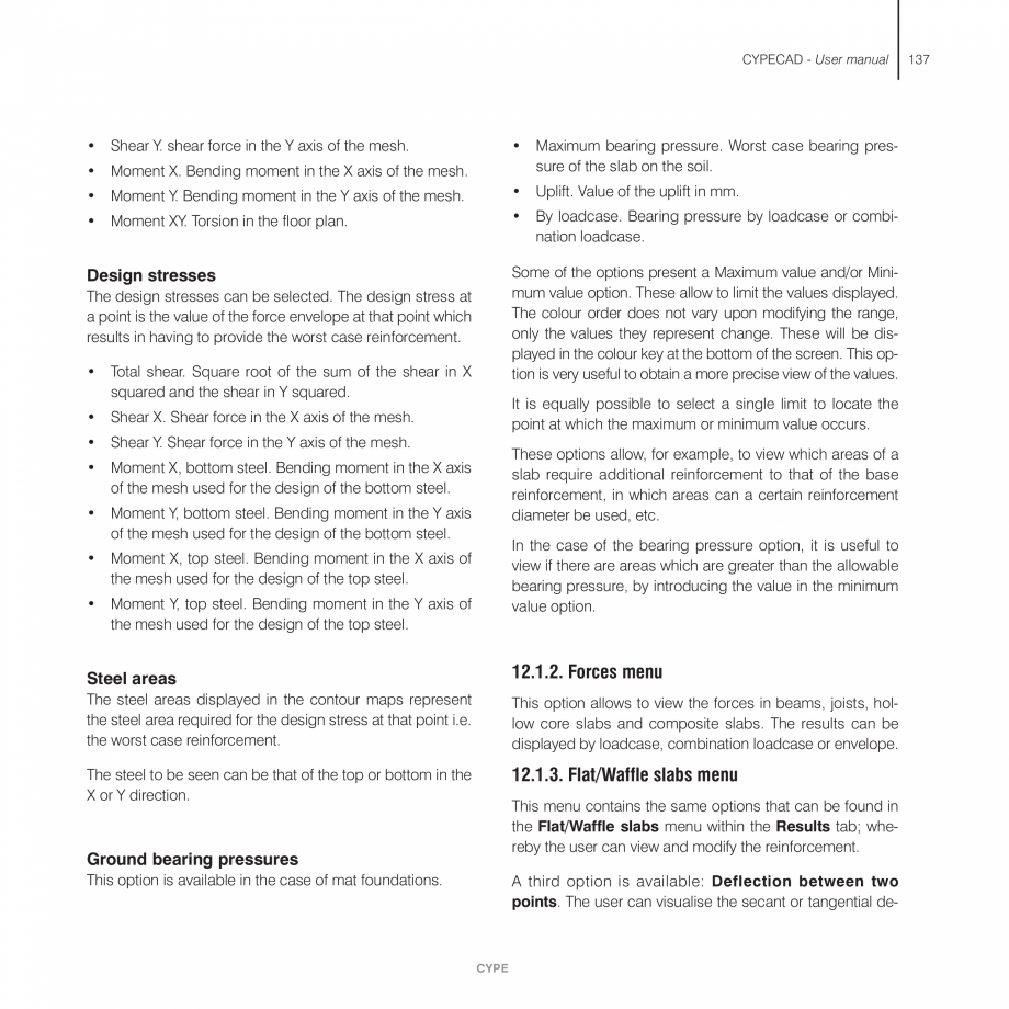 Pagina 137-Manual de utilizare CYPE CYPECAD Instructiuni montaj, utilizare Engleza the truss. Distance from the...