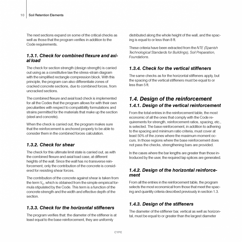 Pagina 10-Ziduri de sprijin - Manual de utilizare CYPE Instructiuni montaj, utilizare Engleza ors, establish...