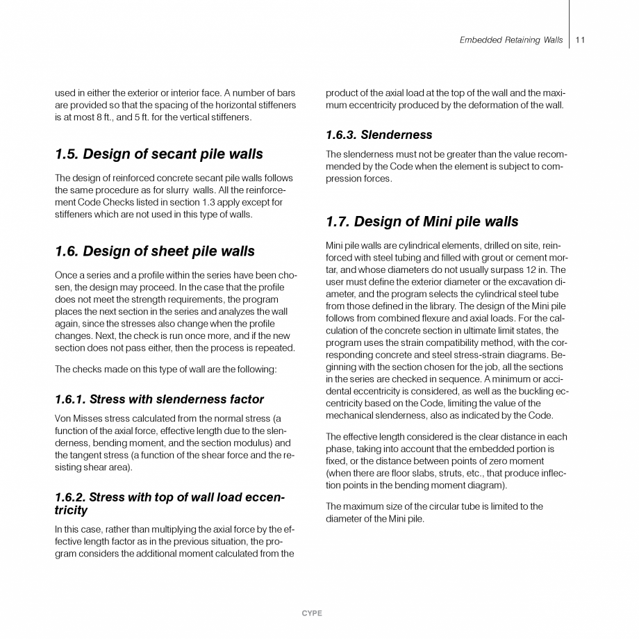 Pagina 11 - Ziduri de sprijin - Manual de utilizare CYPE Instructiuni montaj, utilizare Engleza  out...