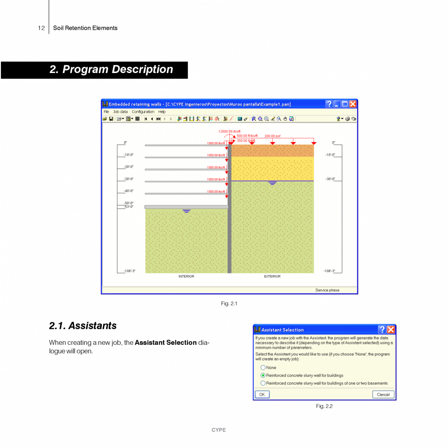 Pagina 12-Ziduri de sprijin - Manual de utilizare CYPE Instructiuni montaj, utilizare Engleza 
user.
The...
